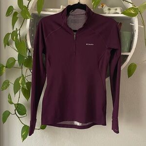 Columbia Omni-tech Women's Dark Purple Long Sleeve Performance Top